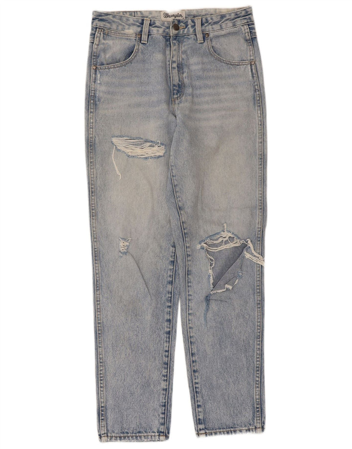 Wrangler Womens Drew Distressed Tapered Jeans US 9 Medium W28 L28 Blue