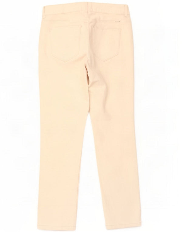 Massimo Dutti Damen Slim Cropped Jeans EU 36 XS W26 L26 Off White Cotton