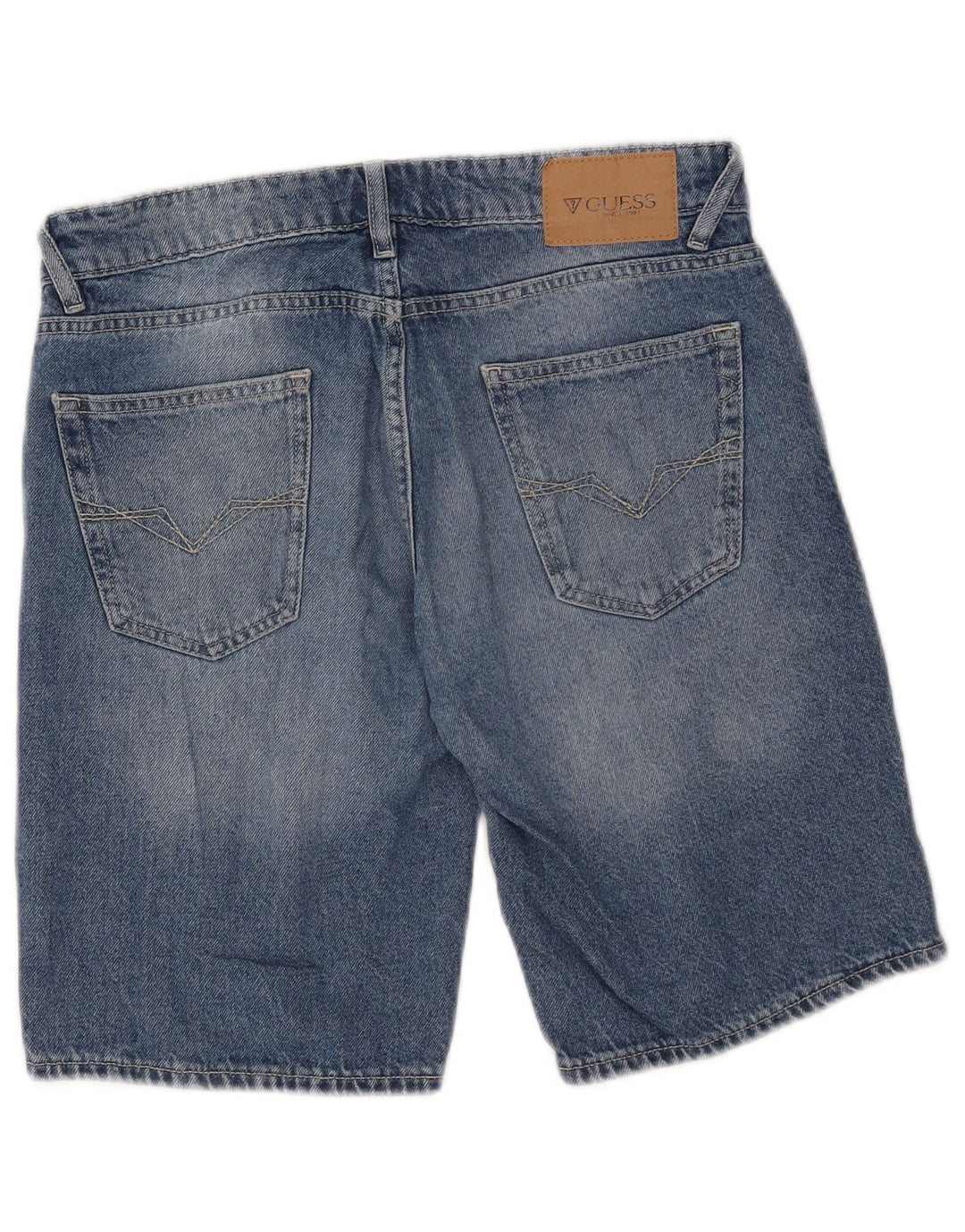Guess Damen Jeansshorts W30 mittelblaue Baumwolle
