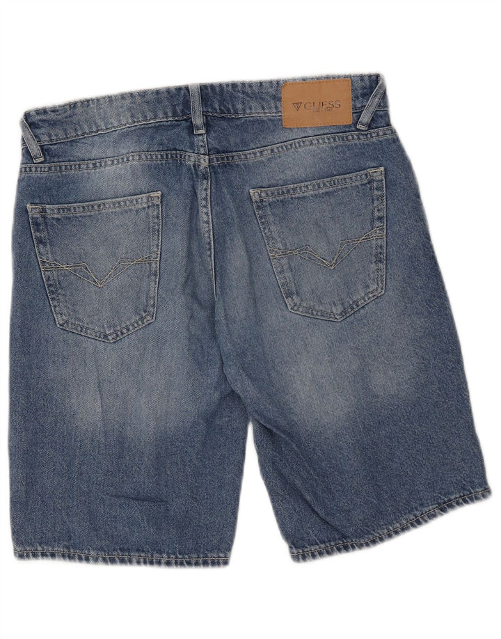 Guess Damen Jeansshorts W30 mittelblaue Baumwolle