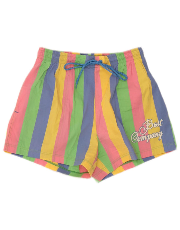 Bedste firma kvinders grafiske svømmeshorts UK 18 XL flerfarvet stribet