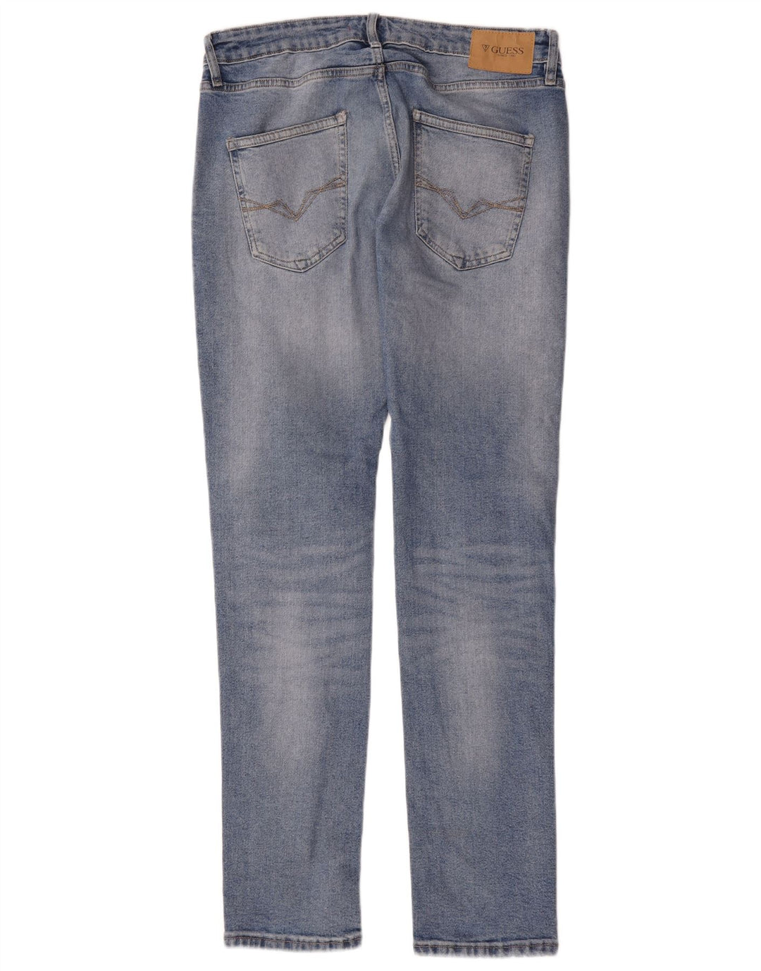 Jeans Guess slim affusolati da donna W32 L34 poliestere blu