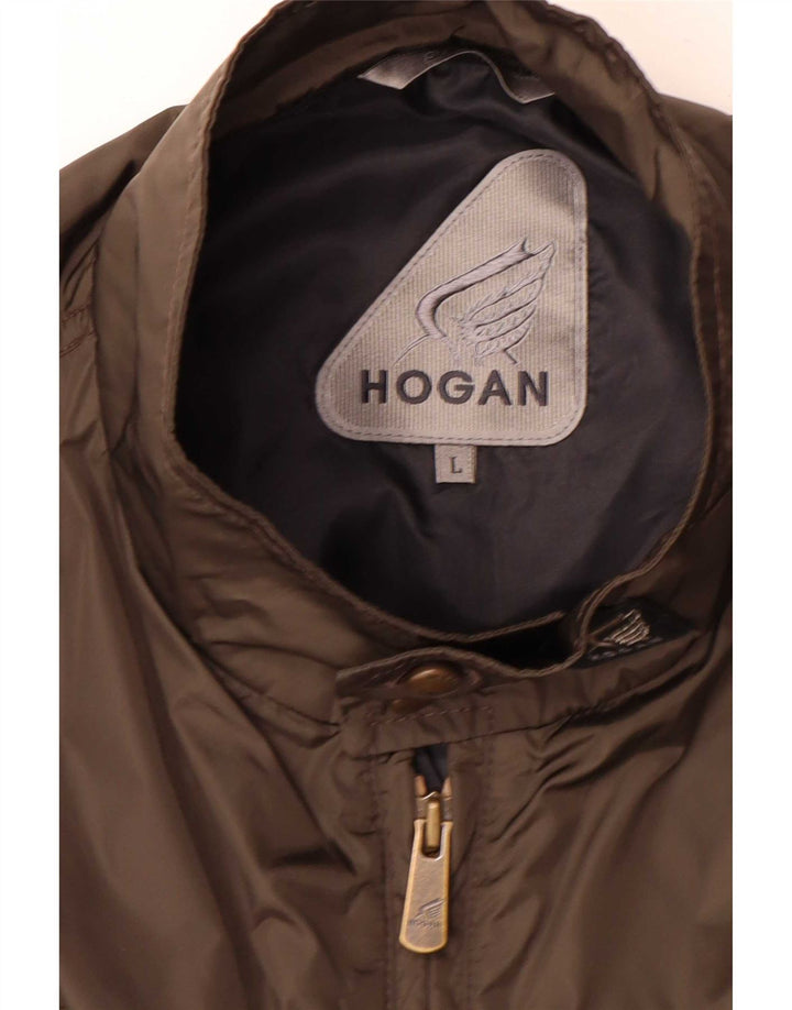 Chaqueta bomber Hogan para hombre UK 40 Large Grey Colourblock