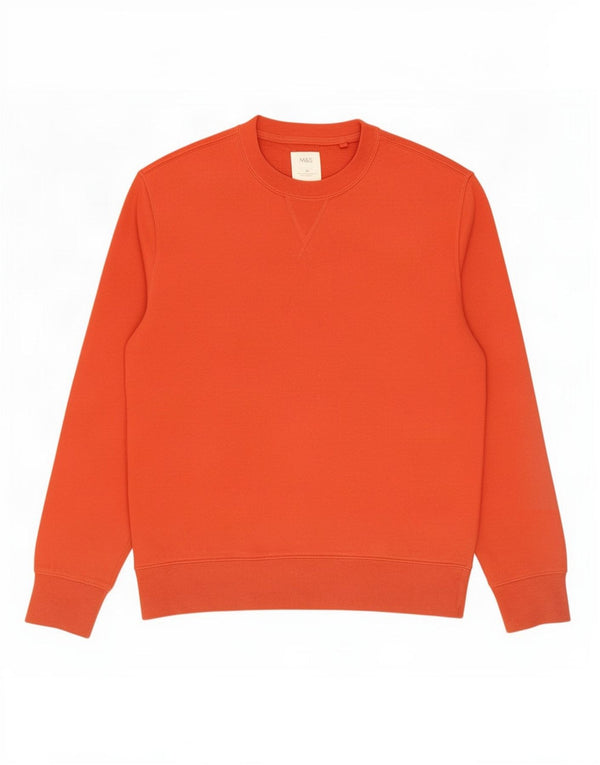 Marks & Spencer Mens Sweatshirt Jumper Medium Red Cotton