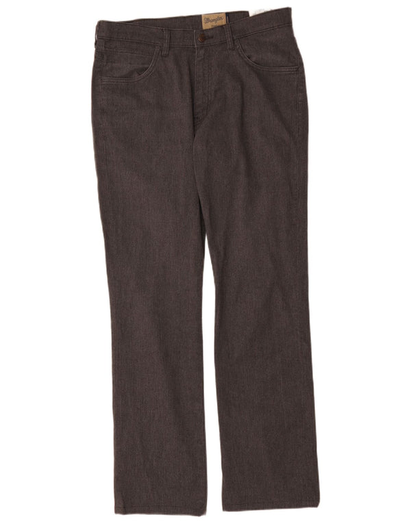 Wrangler Mens Arizona Stretch Straight Jeans W34 L34 Gris Coton