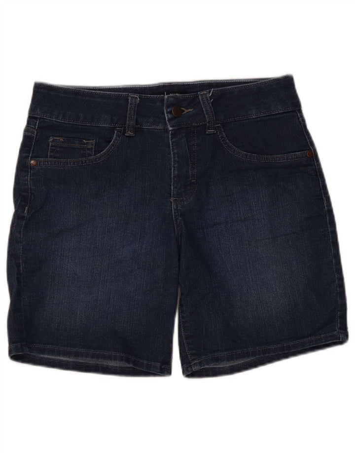 LEE Womens Denim Shorts US 6 Medium W32 Navy Blue Cotton