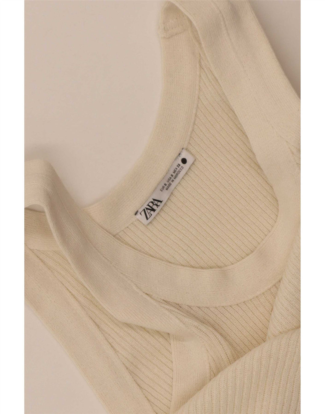 Zara Γυναικείο Γιλέκο Τοπ UK 8 Small Beige