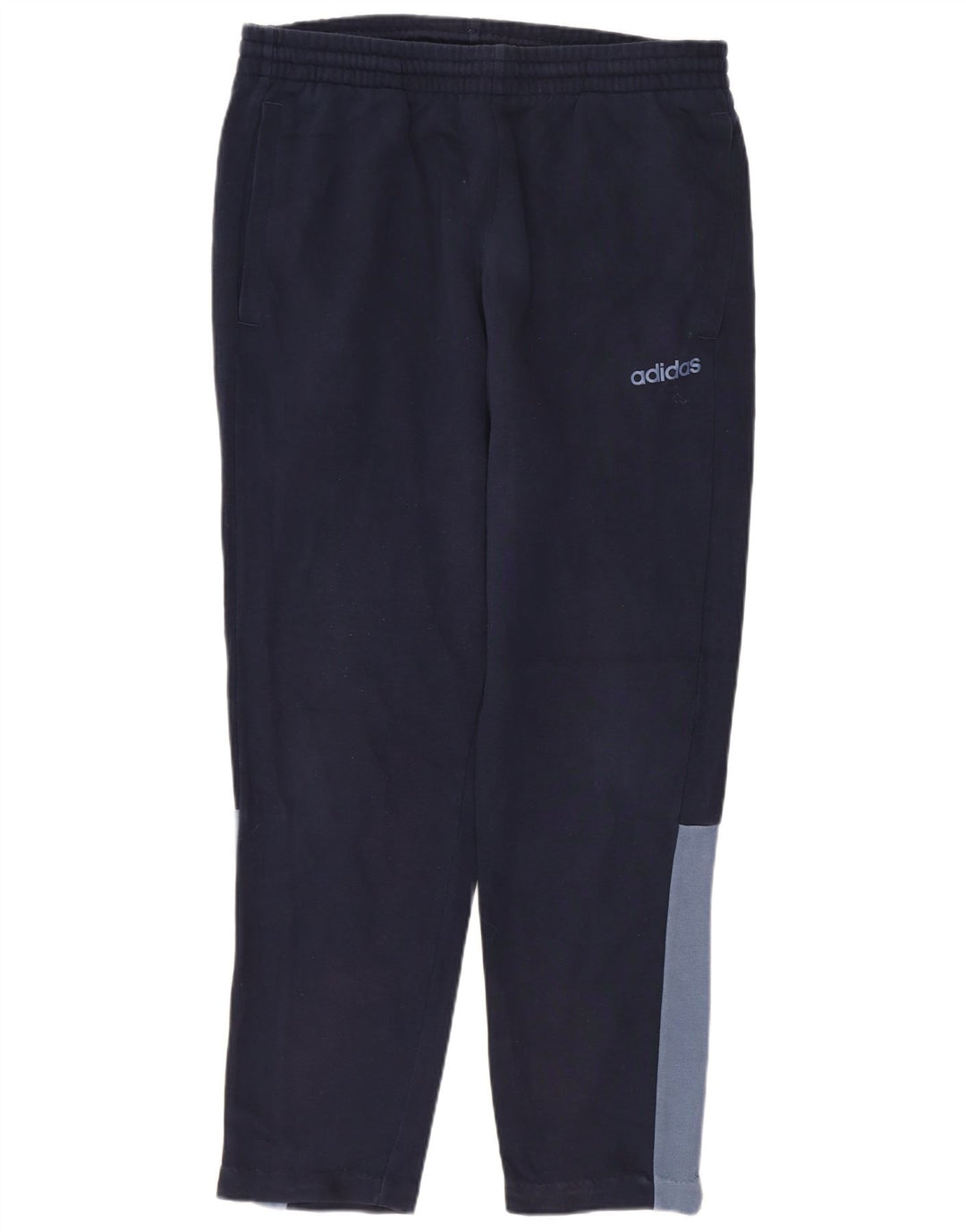 ADIDAS Mens Tracksuit Trousers Medium  Navy Blue Colourblock