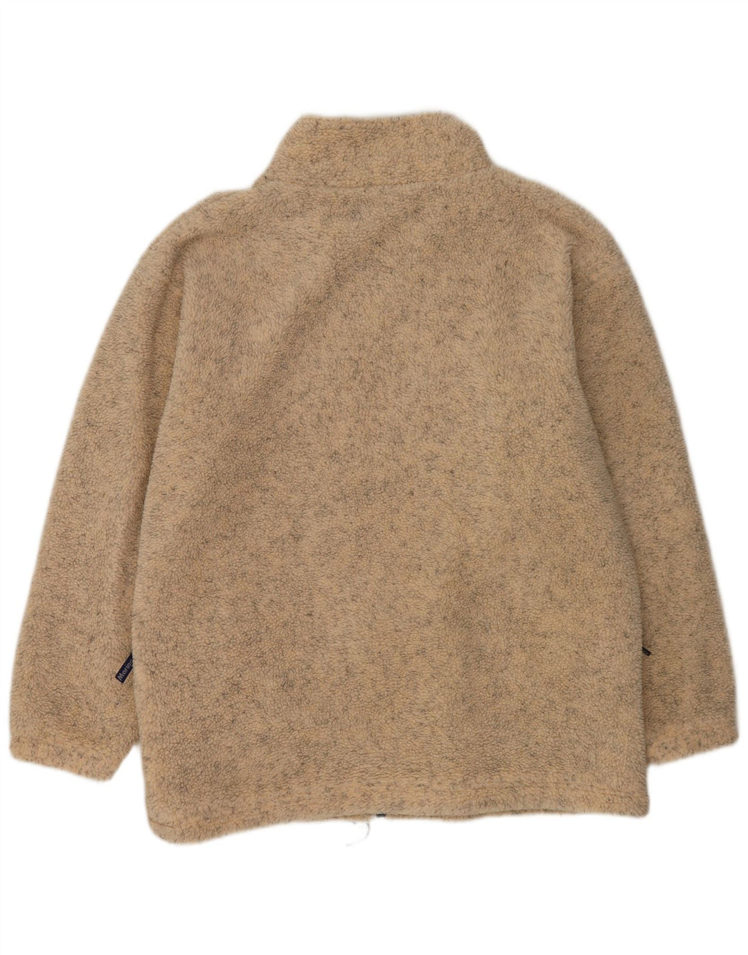 Vintage fleecejakke til mænd UK 42 XL Beige Flecked Polyester