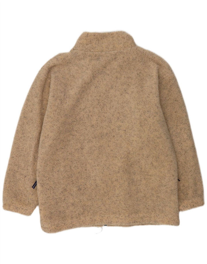 Vintage fleecejakke til mænd UK 42 XL Beige Flecked Polyester
