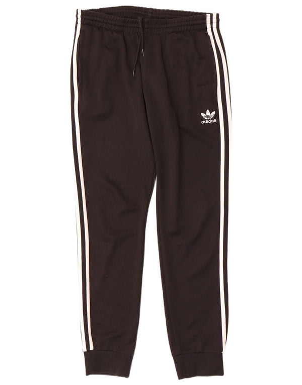 Adidas Mens Tracksuit Trousers Joggers Medium Black Polyester