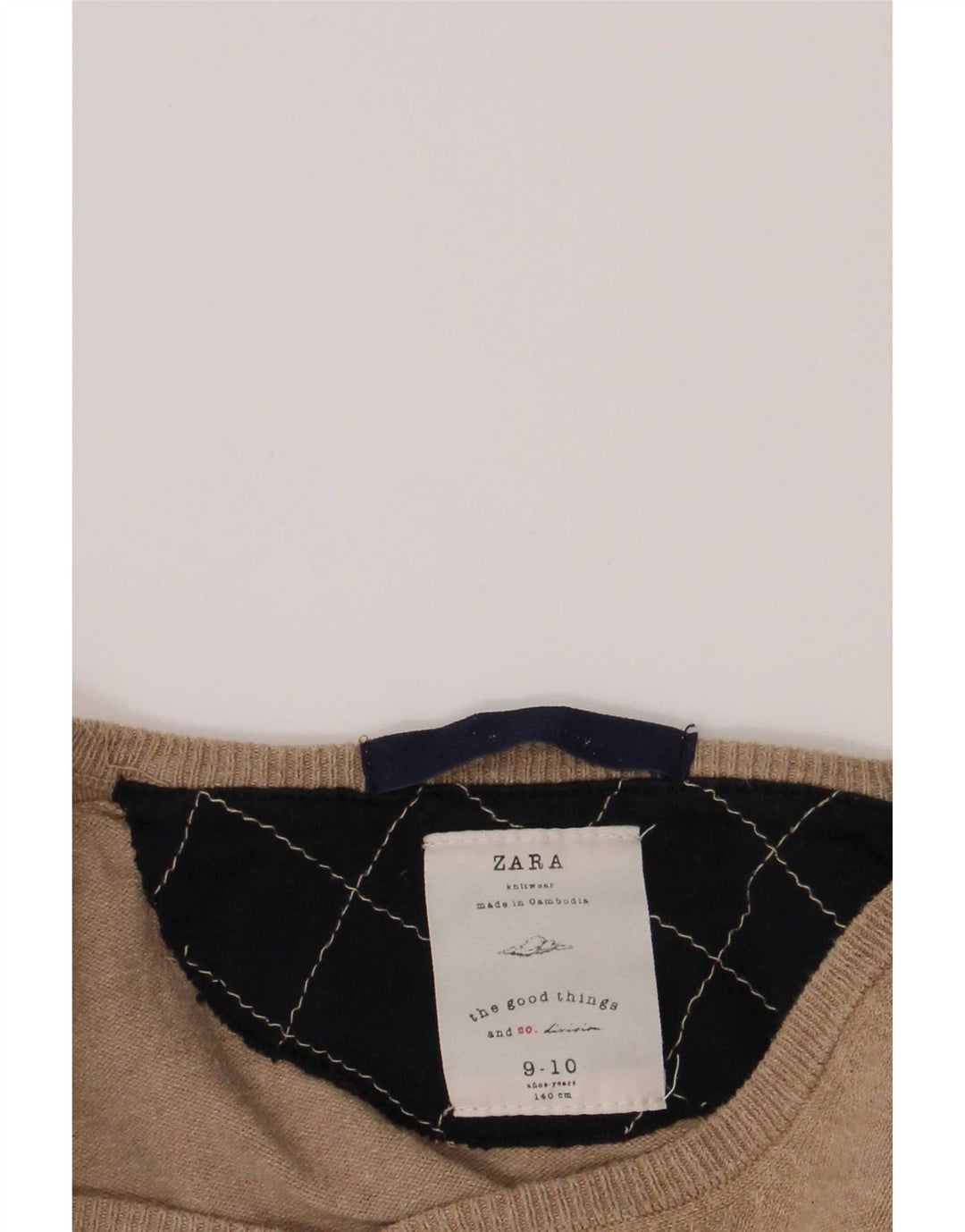 Zara Boys V-hals sweater 9-10 år Beige