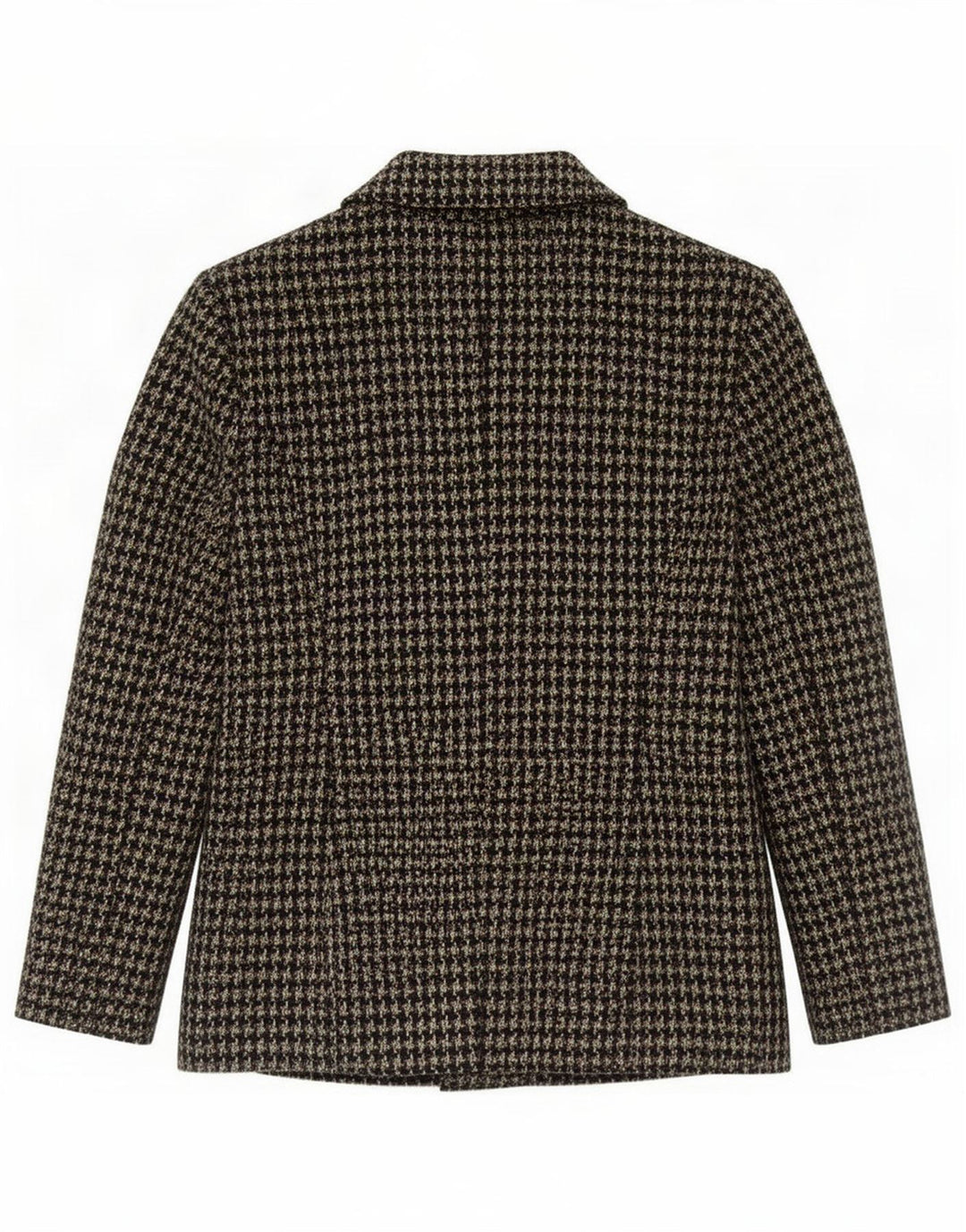 Kew Veste blazer à 6 boutons à manches 3/4 pour femme UK 14 Vert moyen pied-de-poule