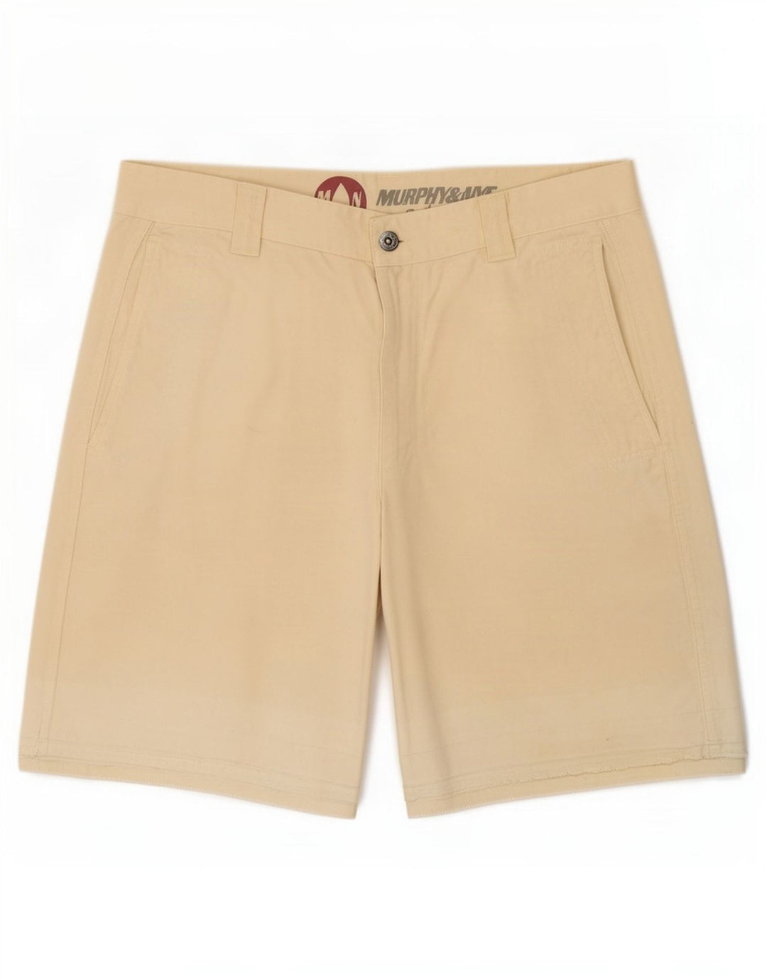Murphy & Nye Mens Chino Shorts Medium W33 Beige Cotton