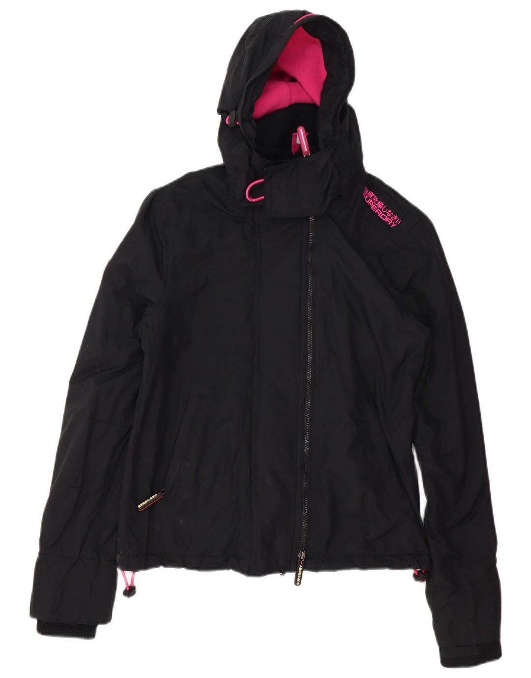 SUPERDRY Damska kurtka wiatrówka oversize UK 10 Small Black