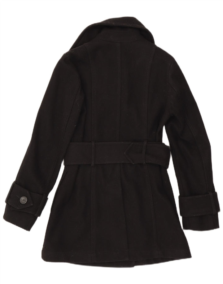 Benetton Manteau croisé pour femme UK 8 Small Noir