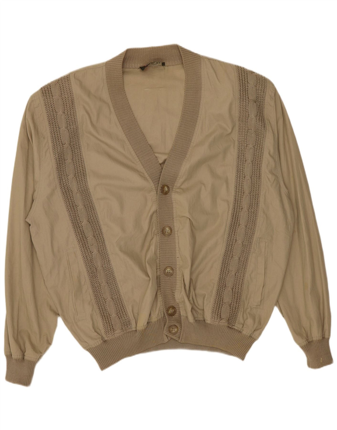 Vintage Bomberjakke til mænd UK 42 XL Beige