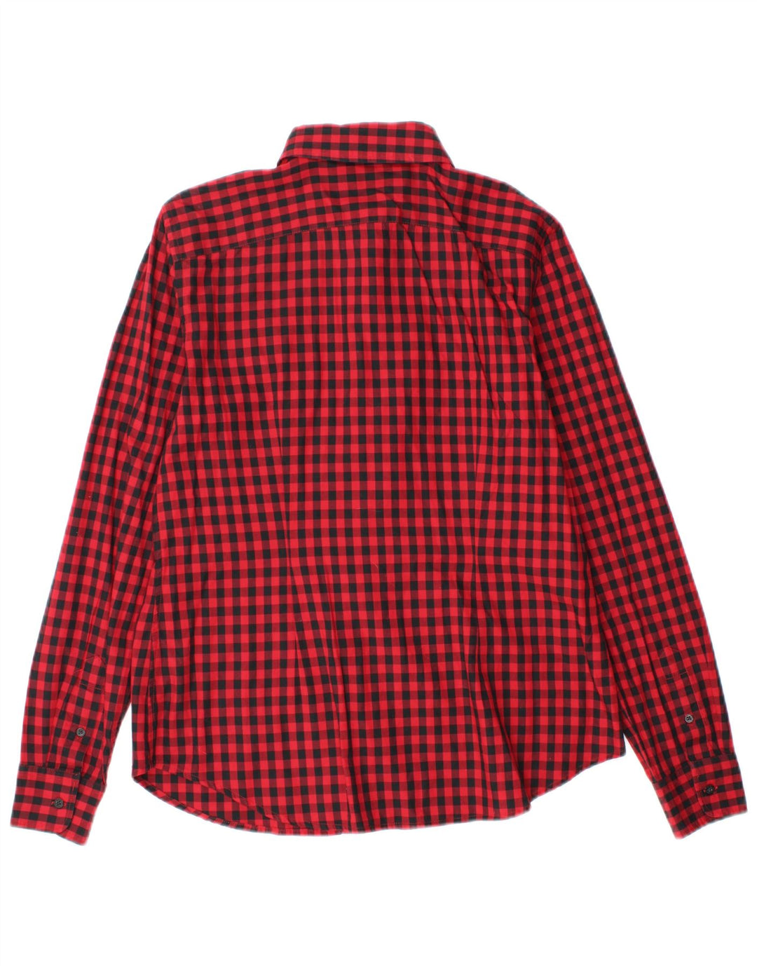 Camicia da donna Ralph Lauren UK 14 cotone a quadretti rosso medio