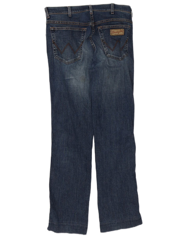 Wrangler Mens Texas Straight Jeans W32 L34 kék pamut