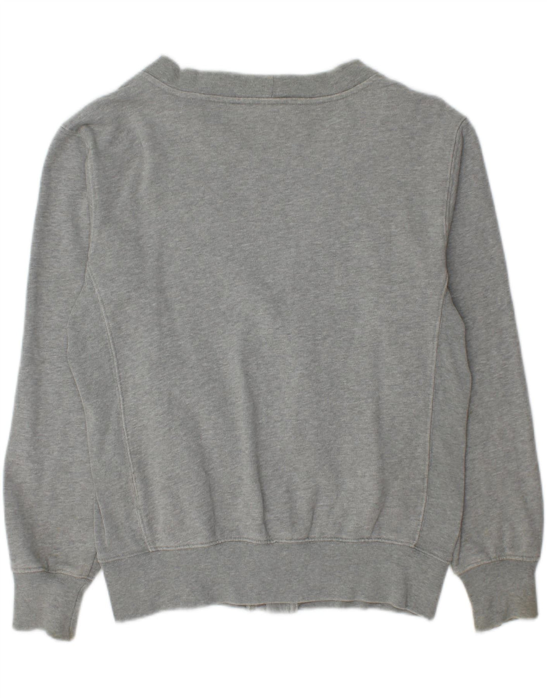 CHAMPION Womens Oversized Cardigan Sweater UK 10 Small Grey Cotton Vintage Champion and Second-Hand Champion from Messina Hembry 