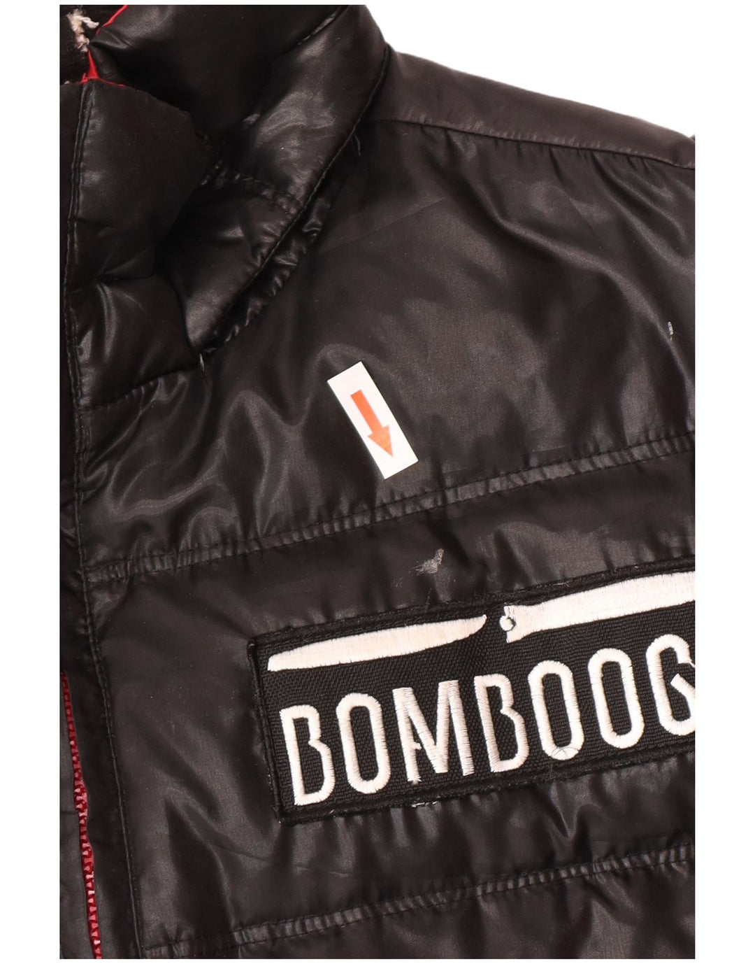 Bomboogie Chaqueta acolchada con gráfico para hombre UK 42 XL Poliéster negro