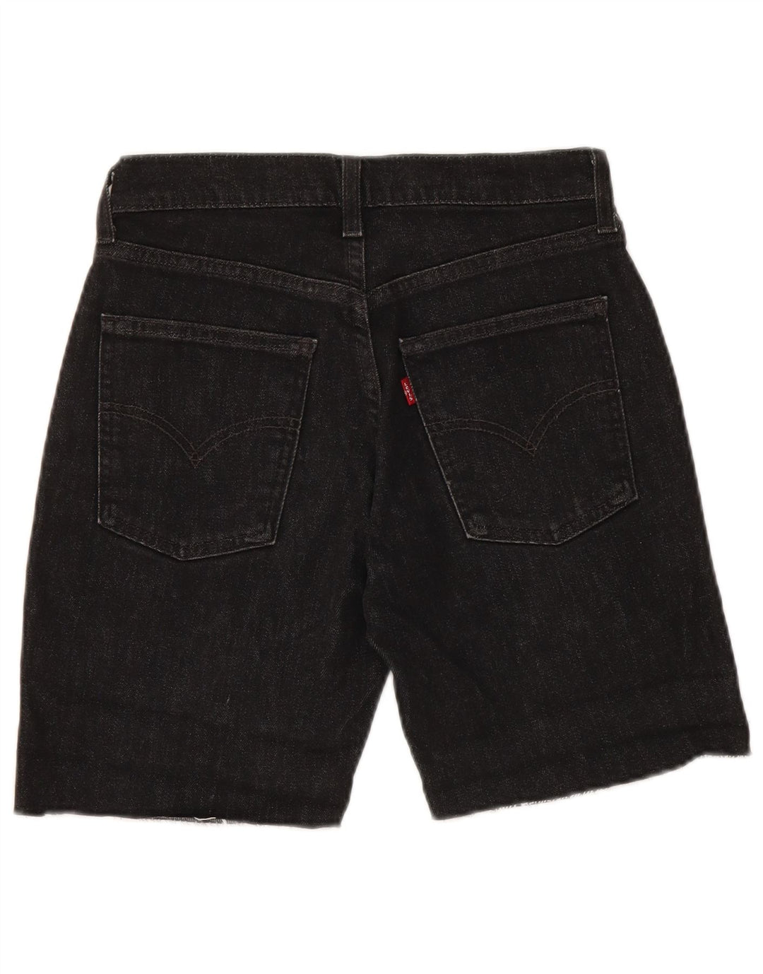 Pantaloncini di jeans 525 LEVI'S da donna W28 cotone nero medio