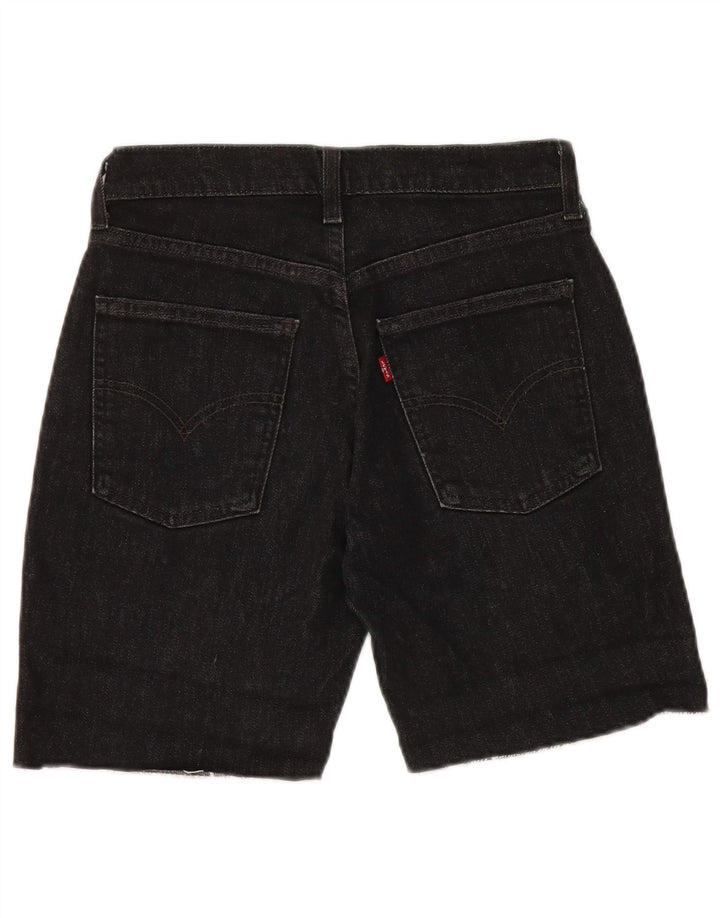 Pantaloncini di jeans 525 LEVI'S da donna W28 cotone nero medio