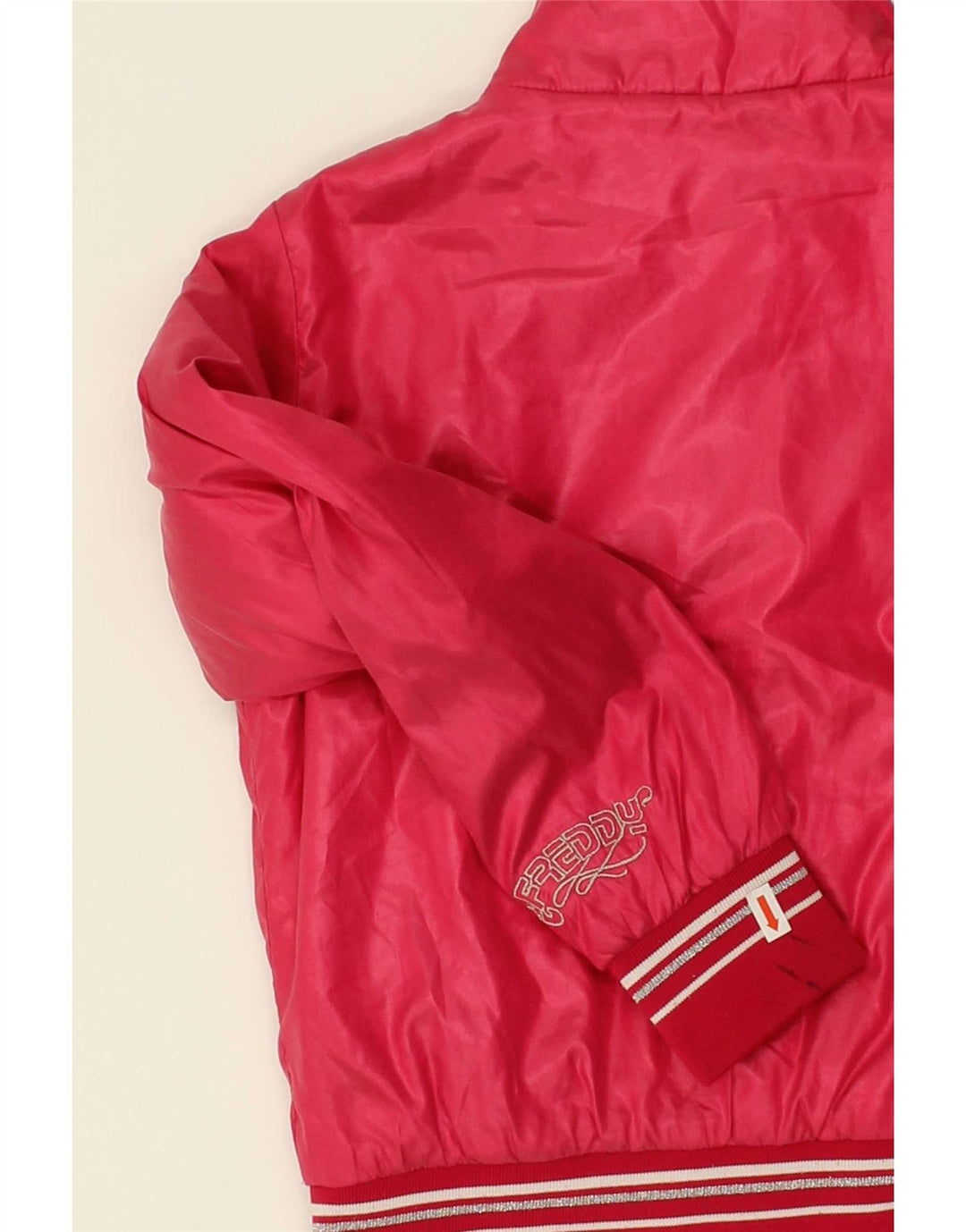 FREDDY Girls Bomber Jacket 7-8 Years Small  Pink Polyester Vintage Freddy and Second-Hand Freddy from Messina Hembry 