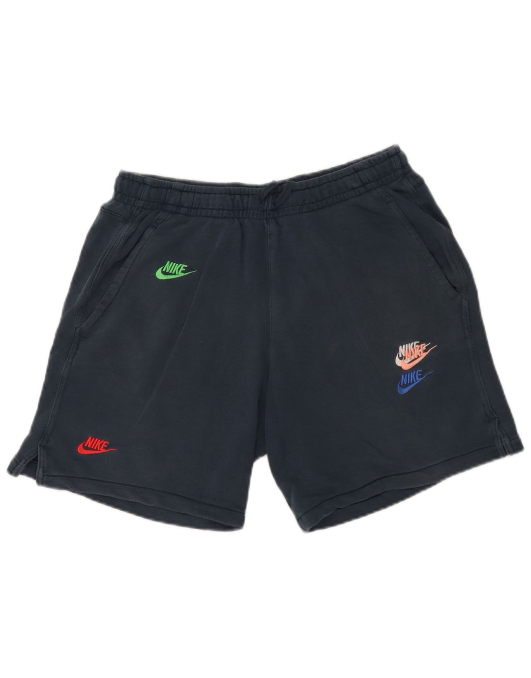 Nike grafiske sportsshorts til mænd mellem marineblå bomuld