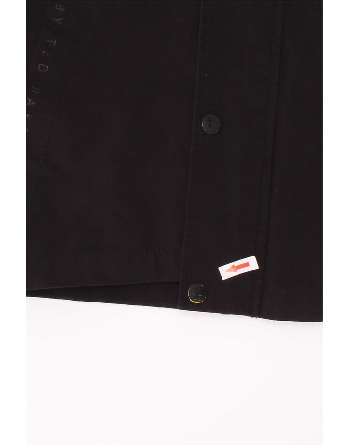 Jaqueta de chuva com capuz gráfico Ted Baker Boys 4-5 anos poliéster preto