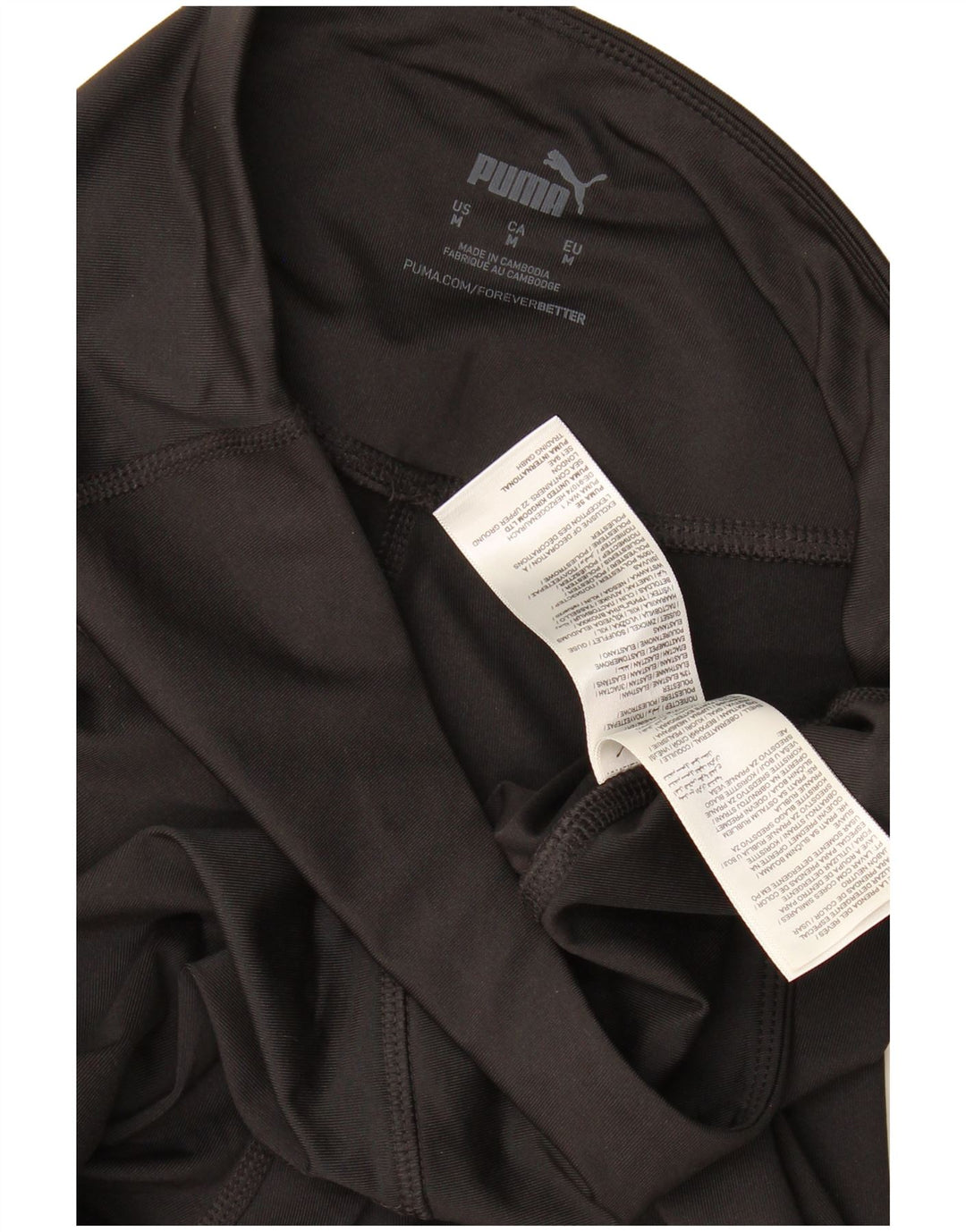 Puma Damen Capri-Leggings UK 14 Medium Schwarz Polyester