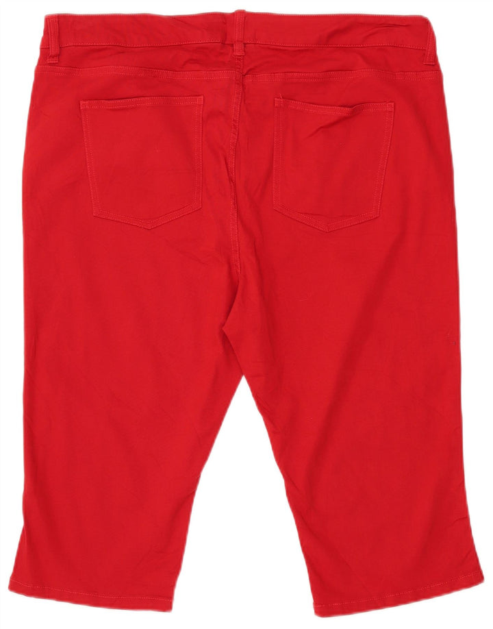 CHAPS Womens Bermuda Shorts US 18 2XL W38  Red Cotton