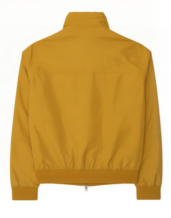 Zara Mens Bomber Jacket UK 40 Grande Poliéster Amarillo