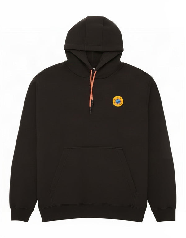 Adidas Mens Hoodie Jumper Grande Algodão Preto