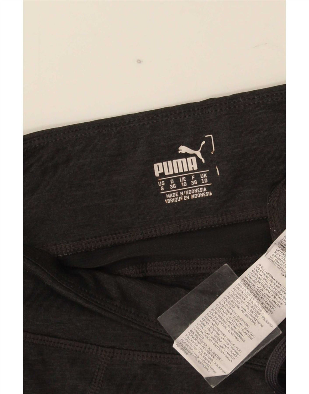 Leggings Capri Puma pentru femei UK 10 Small Gri Poliester