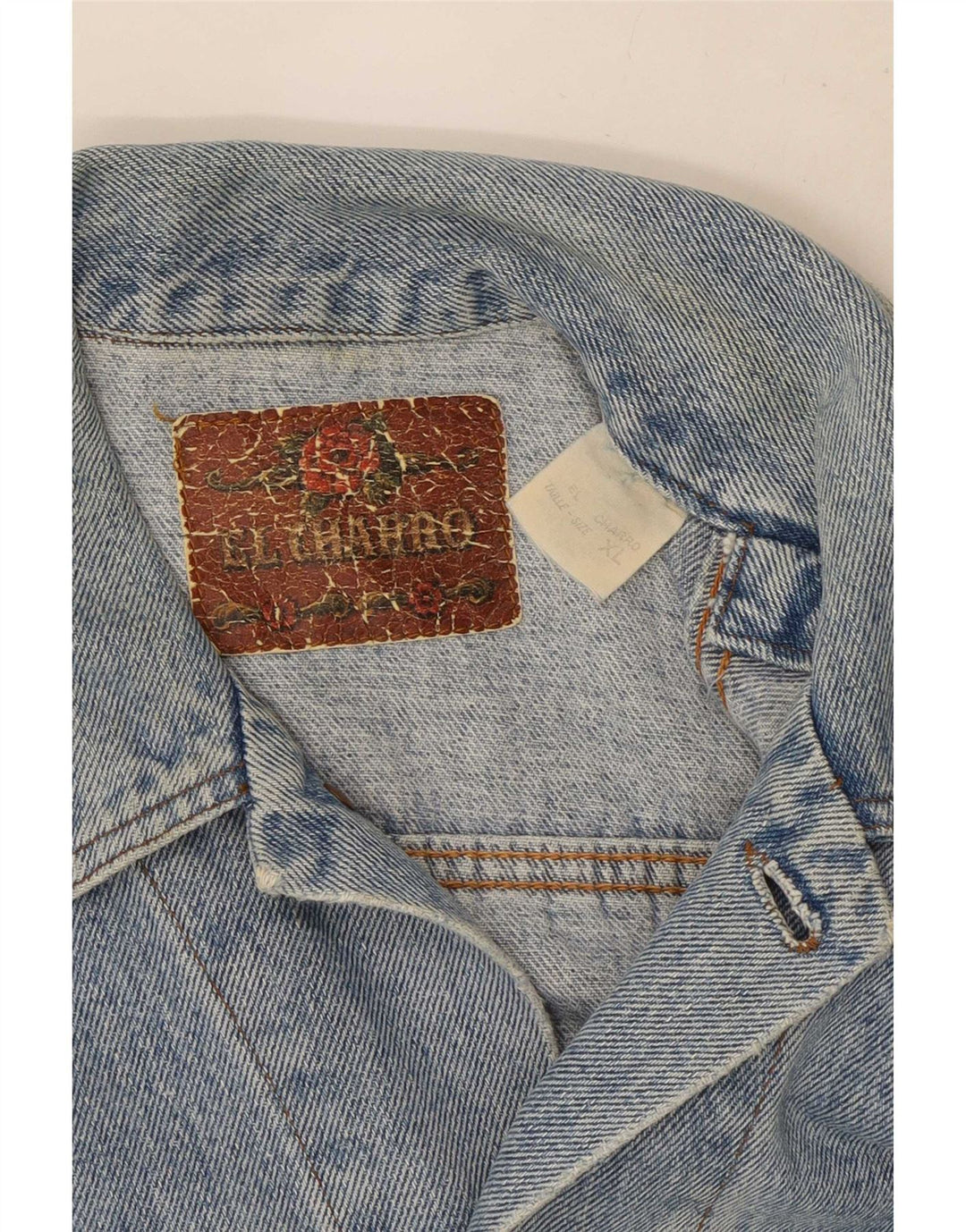 El Charro Womens Oversized Denim Jacket UK 18 XL Blue Cotton
