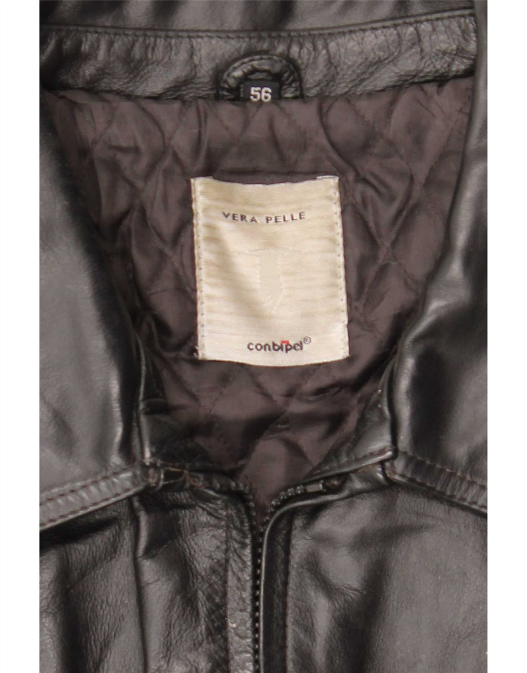 Conbipel Herren Lederjacke IT 56 2XL Schwarz