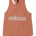 Canottiera grafica da donna Adidas UK 12 rosa medio