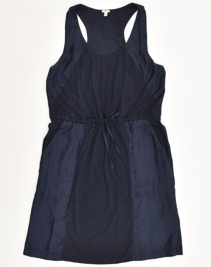 J. CREW Womens Basic Dress UK 6 XS  Navy Blue Cotton | Vintage J. Crew | Thrift | Second-Hand J. Crew | Used Clothing | Messina Hembry 