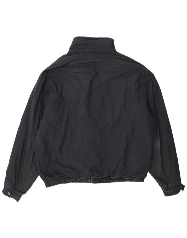 Zara Chaqueta Bomber para Hombre UK 40 Grande Poliéster Azul Marino
