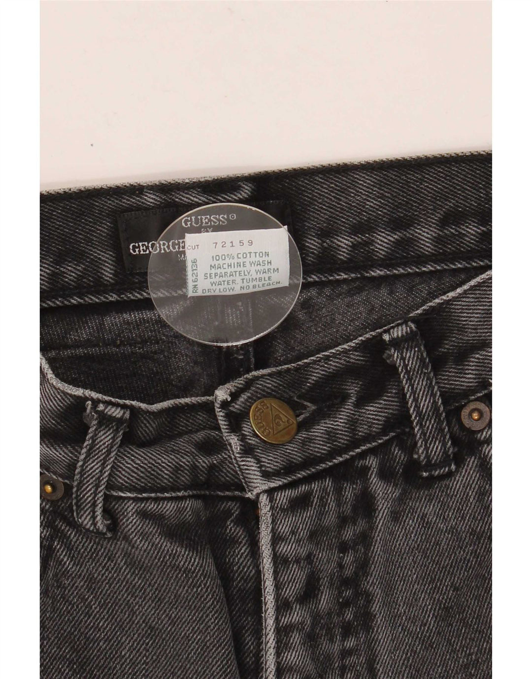 Guess Womens Tapered Jeans W29 L24 Black Cotton