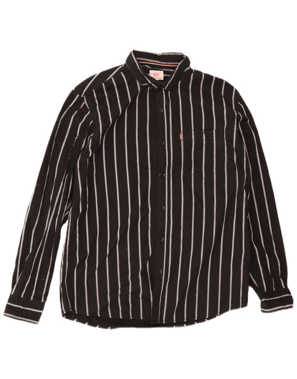 Koszula męska Levi's Slim Fit 2XL w czarne paski