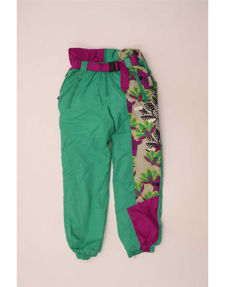 Vintage Womens Ski Jumpsuit EU 38 Medium W28 L30 Multicoloured Colourblock