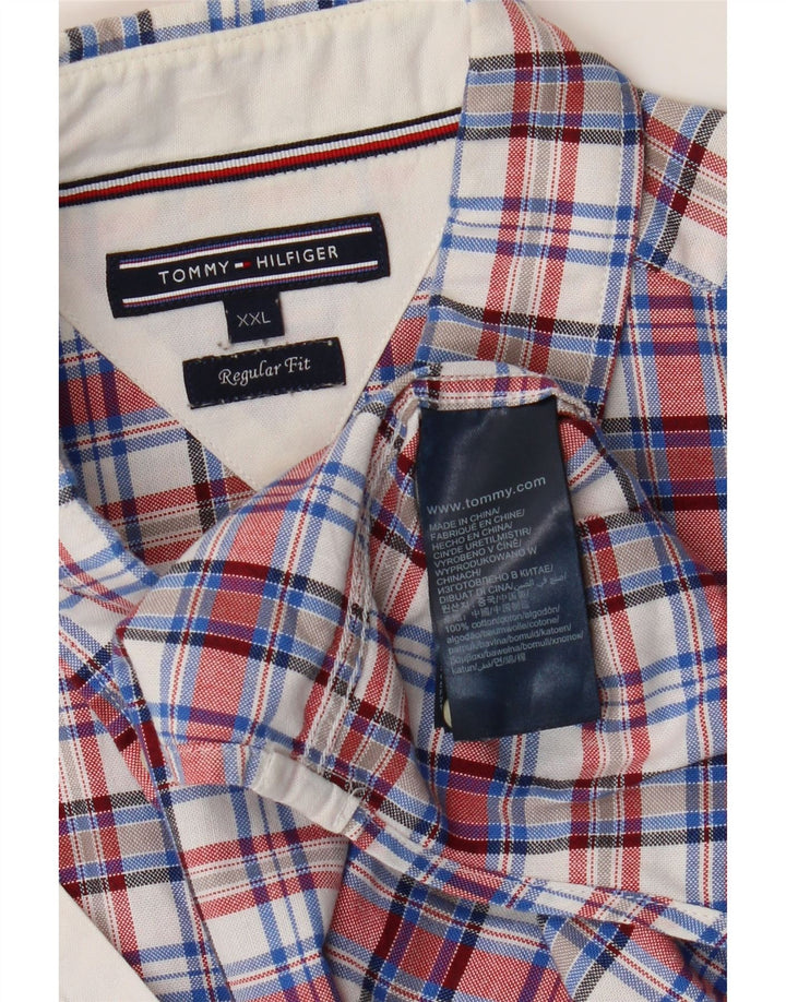Tommy Hilfiger Herren-Hemd mit normaler Passform, 2XL, mehrfarbig, kariert, Baumwolle