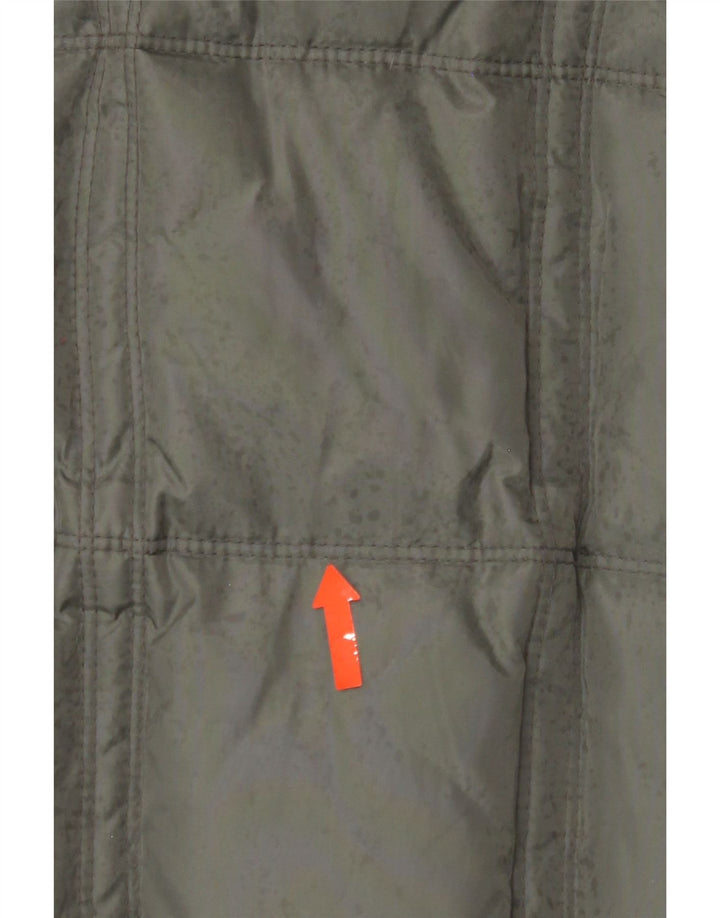 TRUSSARDI Mens Padded Coat IT 54 2XL Grey Nylon Vintage Trussardi and Second-Hand Trussardi from Messina Hembry 