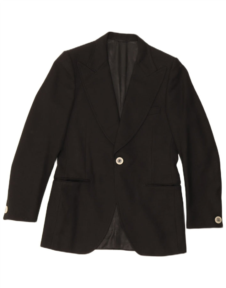 Facis Costume 2 pièces 1 bouton pour femme IT 48 Medium W30 L29 Laine noire