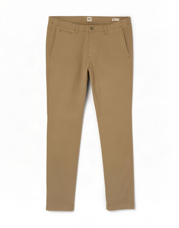 Gap Mens Skinny Chino nadrág W34 L32 bézs pamut