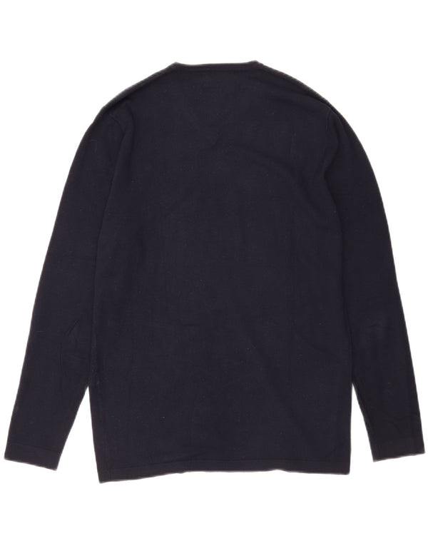 Zara Herre Top Langærmet Lille Marineblå