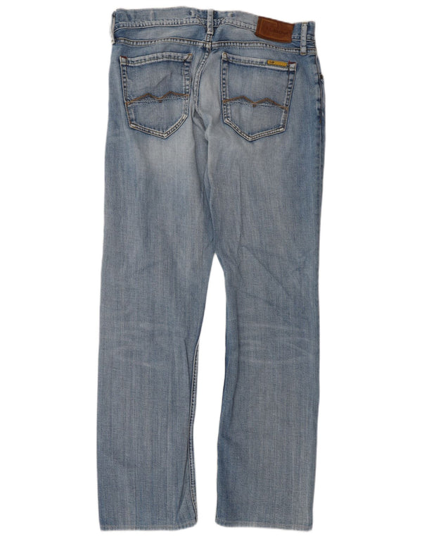Meltin' Pot Mens Mark Straight Jeans W34 L34 kék pamut