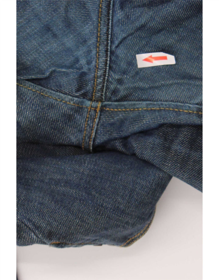 Datch Mens Straight Jeans W38 L33 Blue Cotton